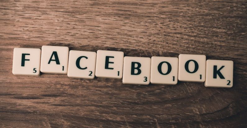 Social Media Networking - White Facebook Scramble Pieces