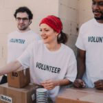 Social Good - Three People Donating Goods